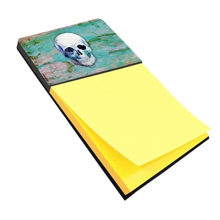 Carolines Treasures BB5123SN Day Of The Dead Teal Skull Sticky Note Holder